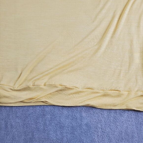 New York & Co Top Womens Large Yellow Cowl Neck Sleeveless Shirt - Picture 4 of 9